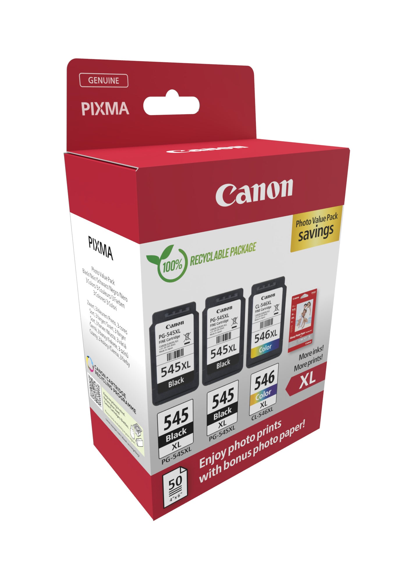 Canon PG-545 XL x2 / CL-546 XL Photo Value Pack