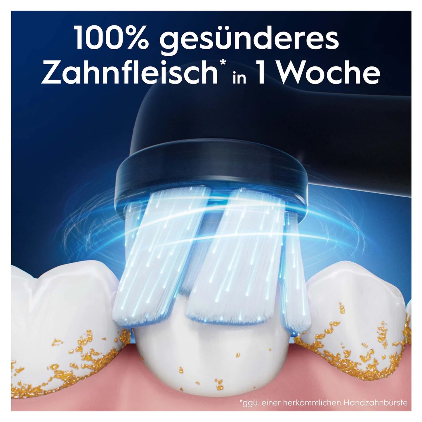 Oral-B iO Aufsteckbürsten Sanfte Reinigung BLACK 4er