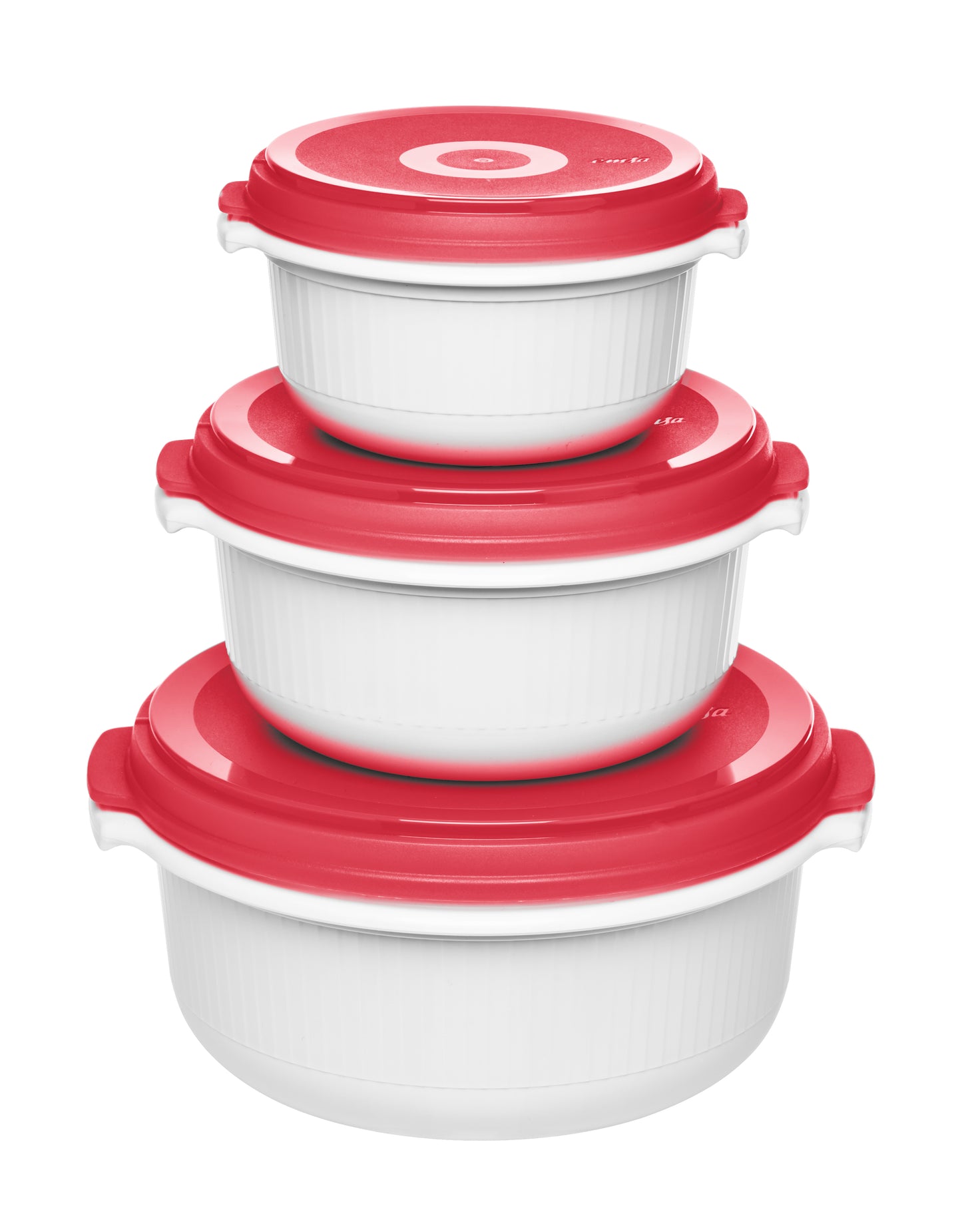 Emsa Micro Family Mikrowave Starter Set red 3 pcs.