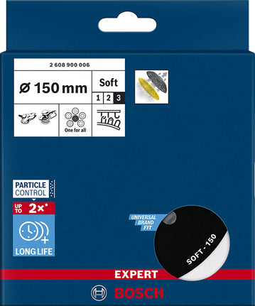 Bosch EXPERT Multihole Backing Pad 150mm, soft, M8+5/16