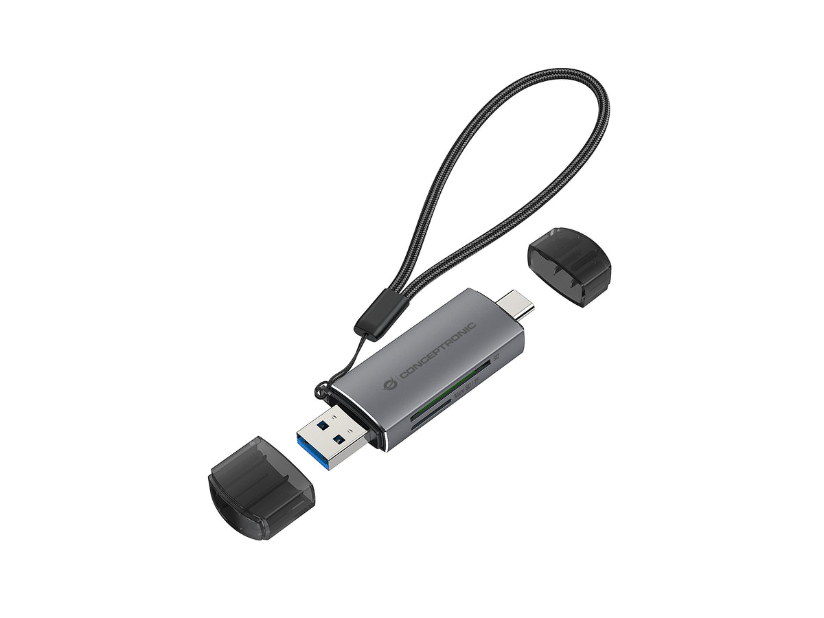 Conceptronic BIAN05G 2-in-1 Dual Plug Card Reader
