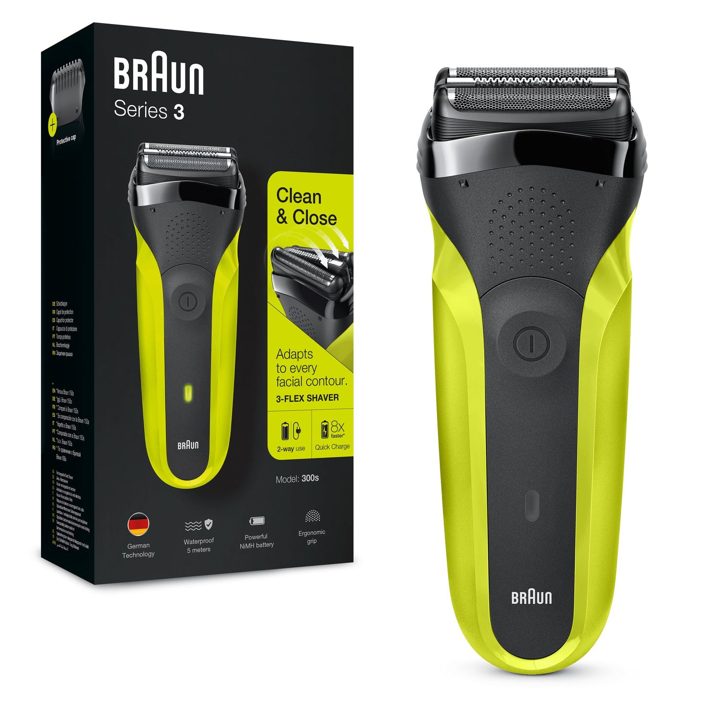 Braun Series 3 300 black/green