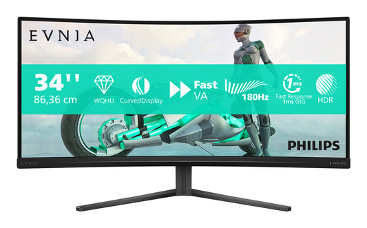 Philips Evnia 34M2C3500L 34 Inch WQHD Curved Monitor
