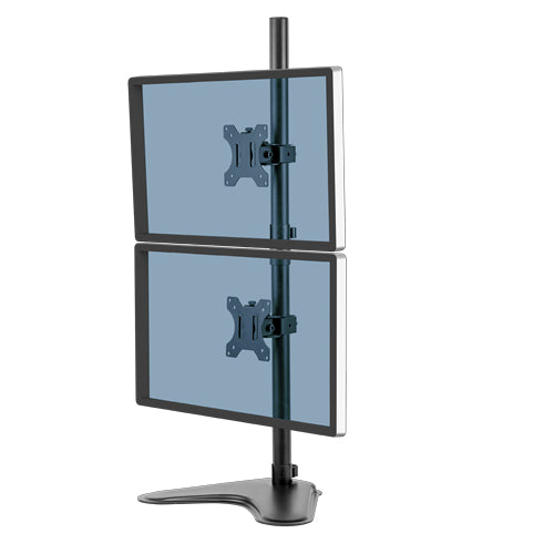 Fellowes Freestanding Dual Vertical Monitor Arm