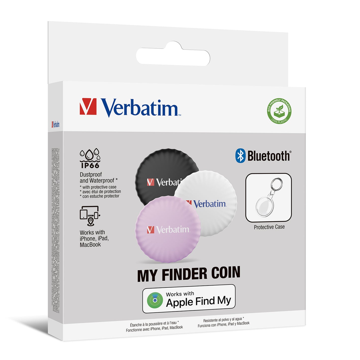 1x3 Verbatim My Finder Coin Bluetooth Item Find, s/w/p 32135