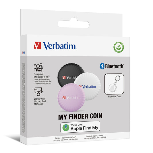 1x3 Verbatim My Finder Coin Bluetooth Item Find, s/w/p 32135