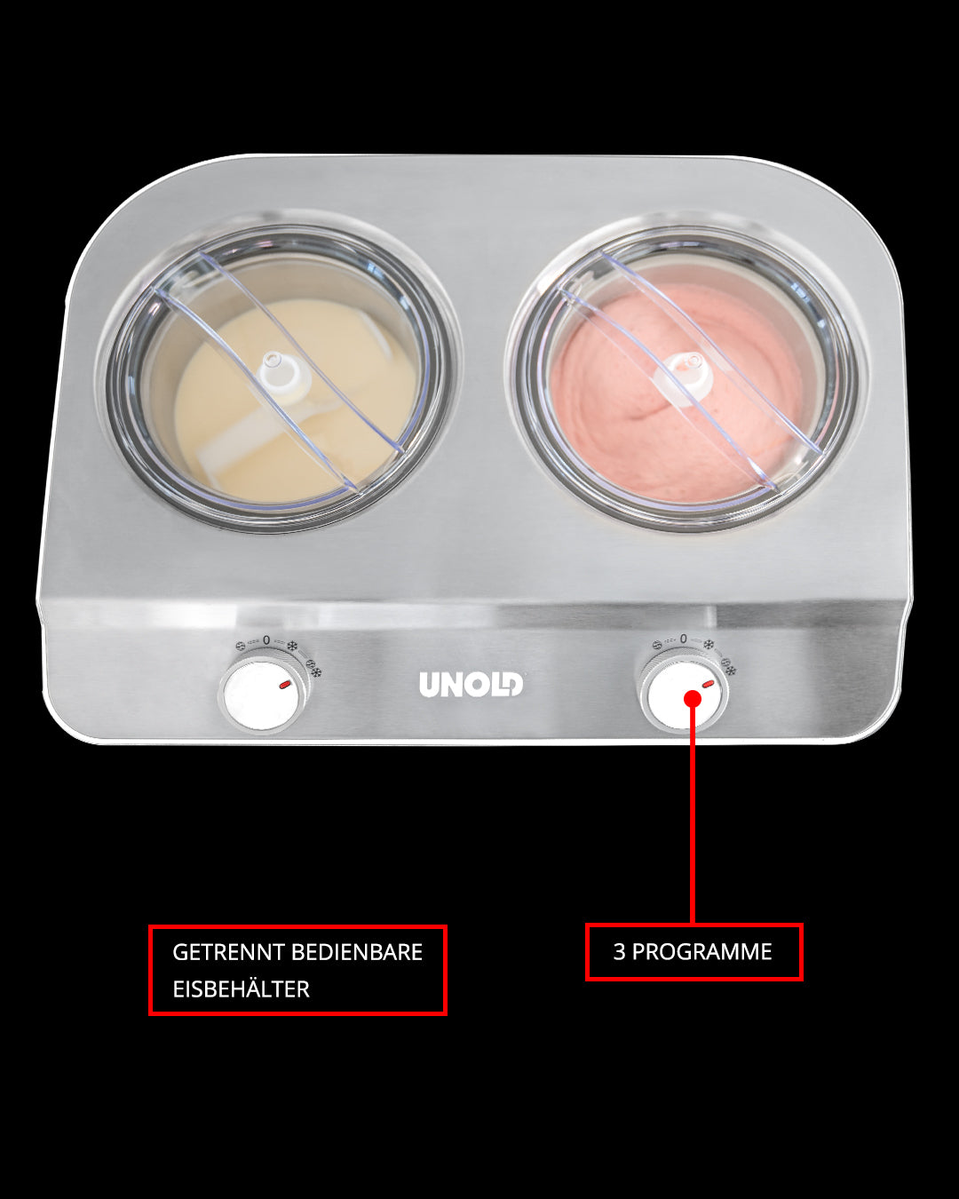 Unold 48830 Doppio bianco Eismaschine