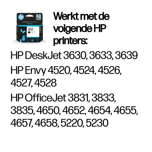 HP F6U66AE ink cartridge black No. 302