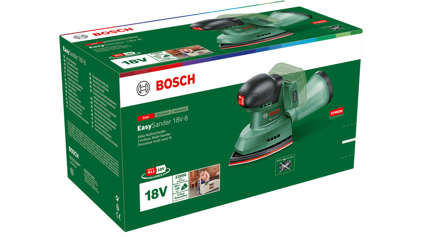Bosch Cordless Multi Sander Easy Sander 18V BT