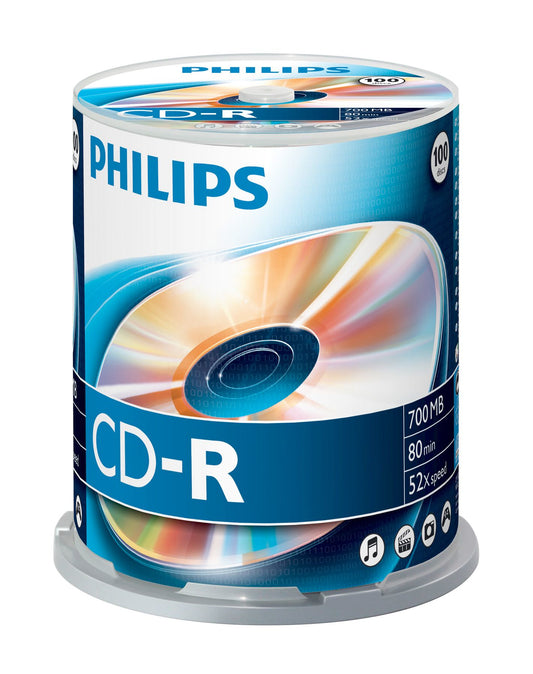 1x100 Philips CD-R 80Min 700MB 52x SP