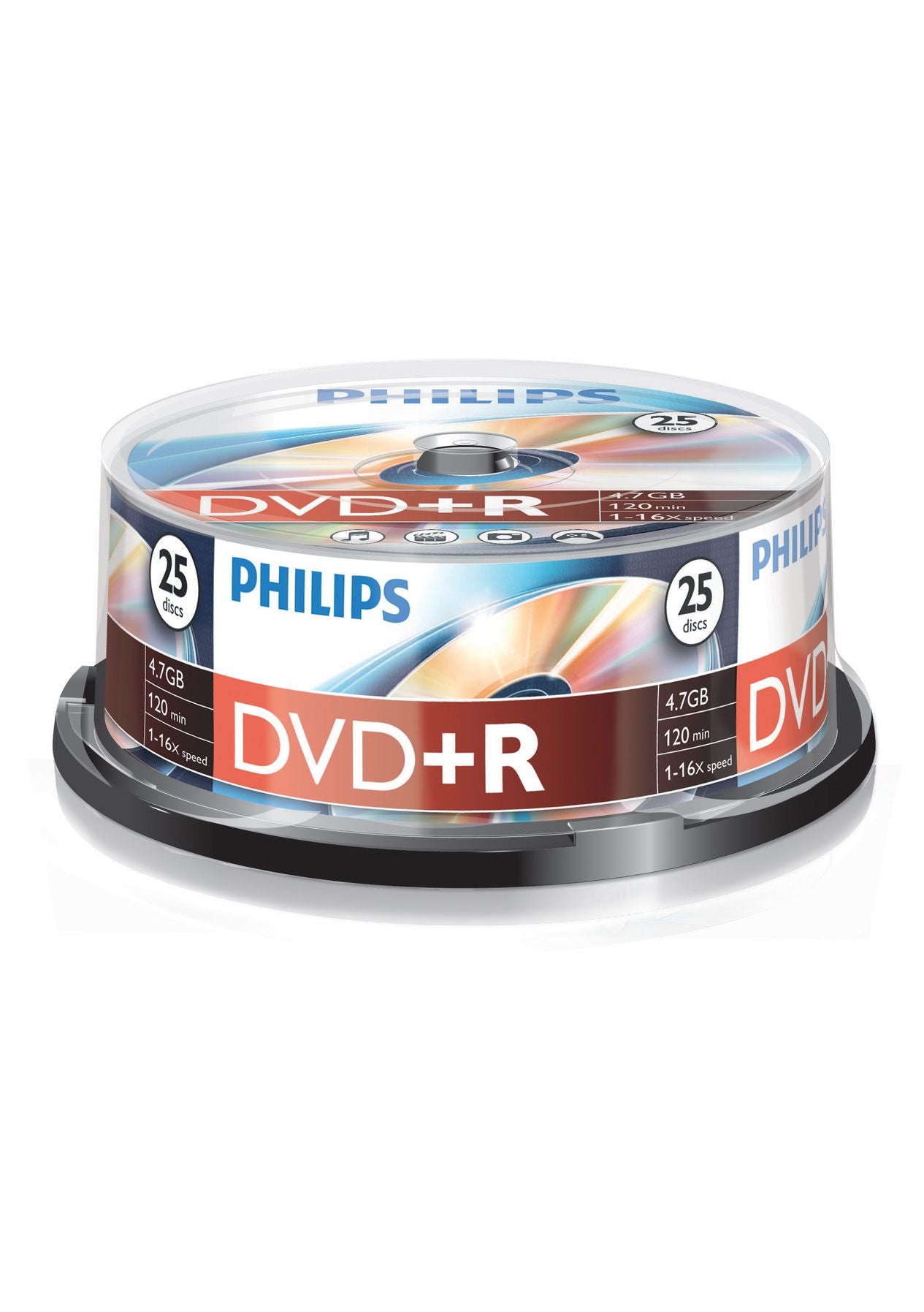 1x25 Philips DVD+R 4,7GB 16x SP