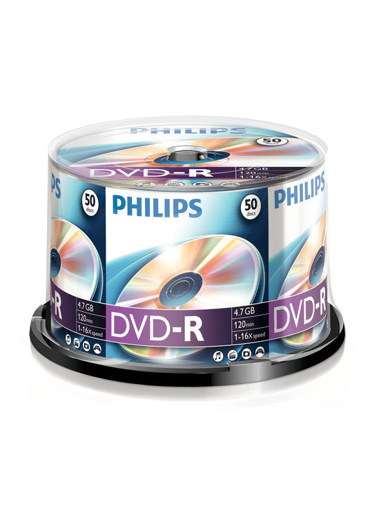 1x50 Philips DVD-R 4,7GB 16x SP