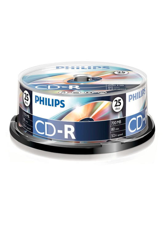 1x25 Philips CD-R 80Min 700MB 52x SP