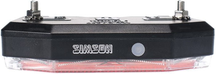 Batterij bagagedrager achterlicht Simson Tunnel 3 LED - Auto/On/Off